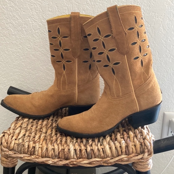 Planet Cowboy for Anthropologie Down and Dirty Pee Wee Boots 8 - Picture 3 of 12